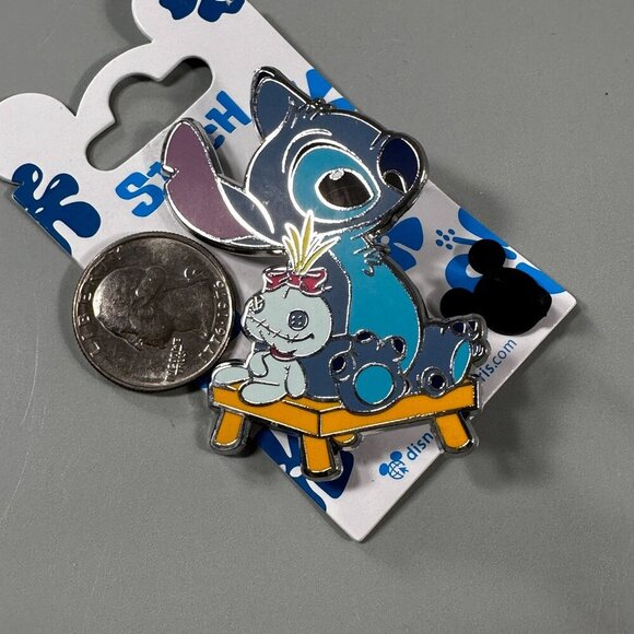 Disney Stitch Scrump Bench Trading Pin Stool Jewelry Brooch Accessories Badge - Picture 3 of 8